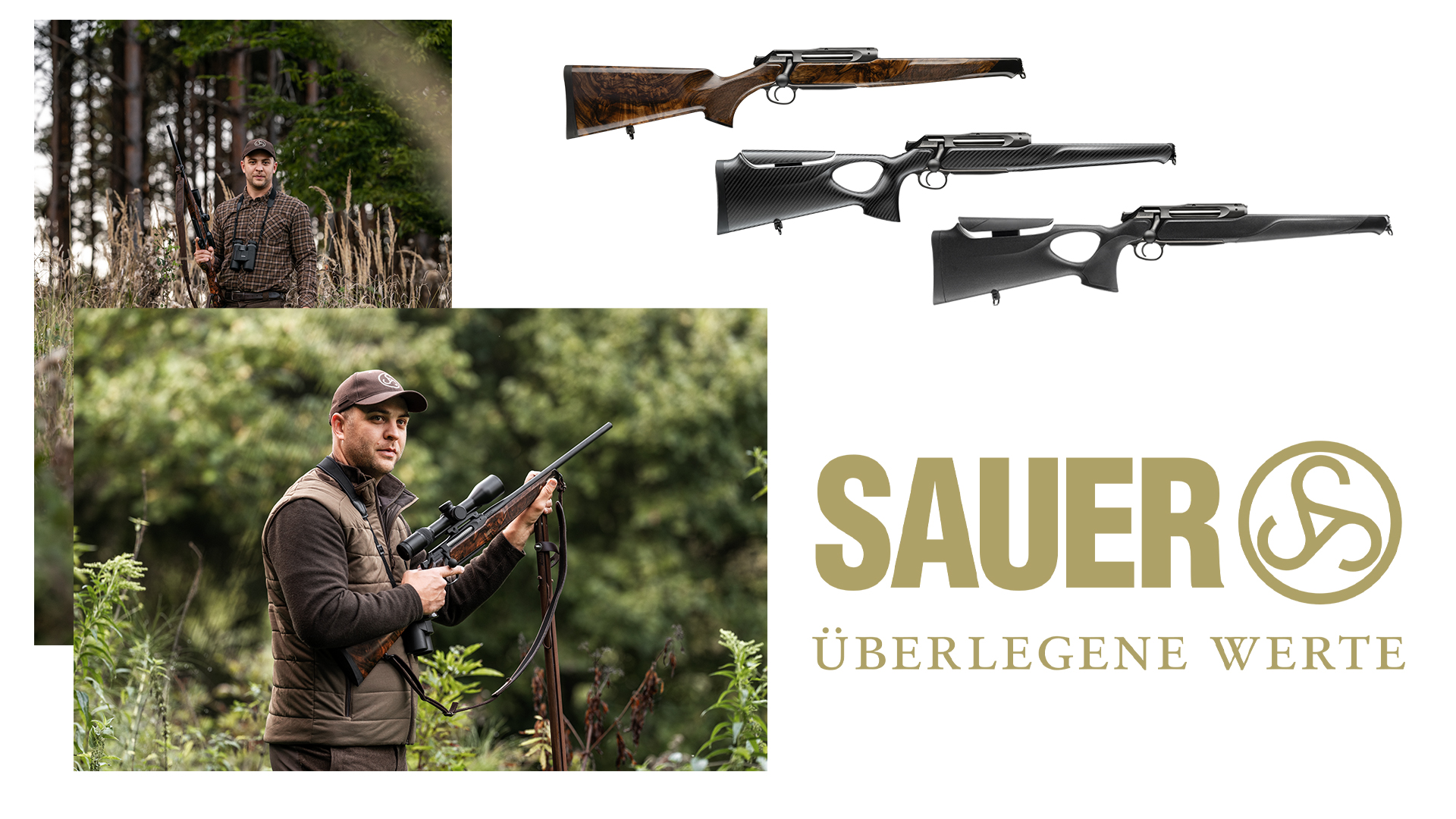 Sauer 505 billede med forskellige rifler